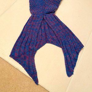 Knit mermaid cover for small child